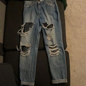H&M distressed jeans